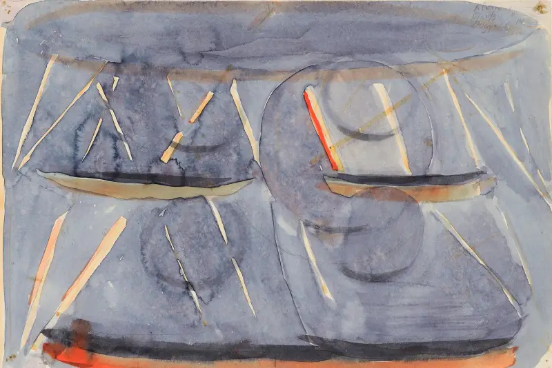 Studie k „Přípravě“ (Andacht im Esssaal), Otto Meyer-Amden