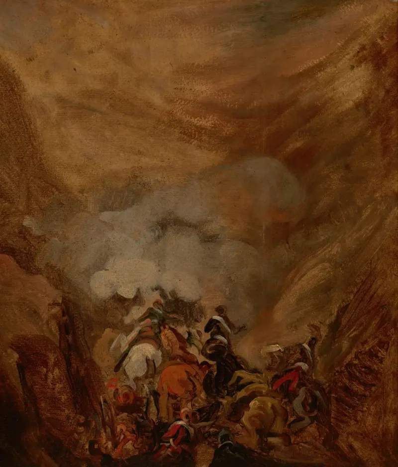 Charge in the Gorge of Somosierra av Piotr Michałowski