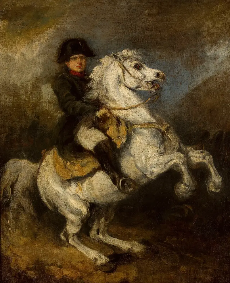 Napoleon zu Pferde, 1835 von Piotr Michałowski