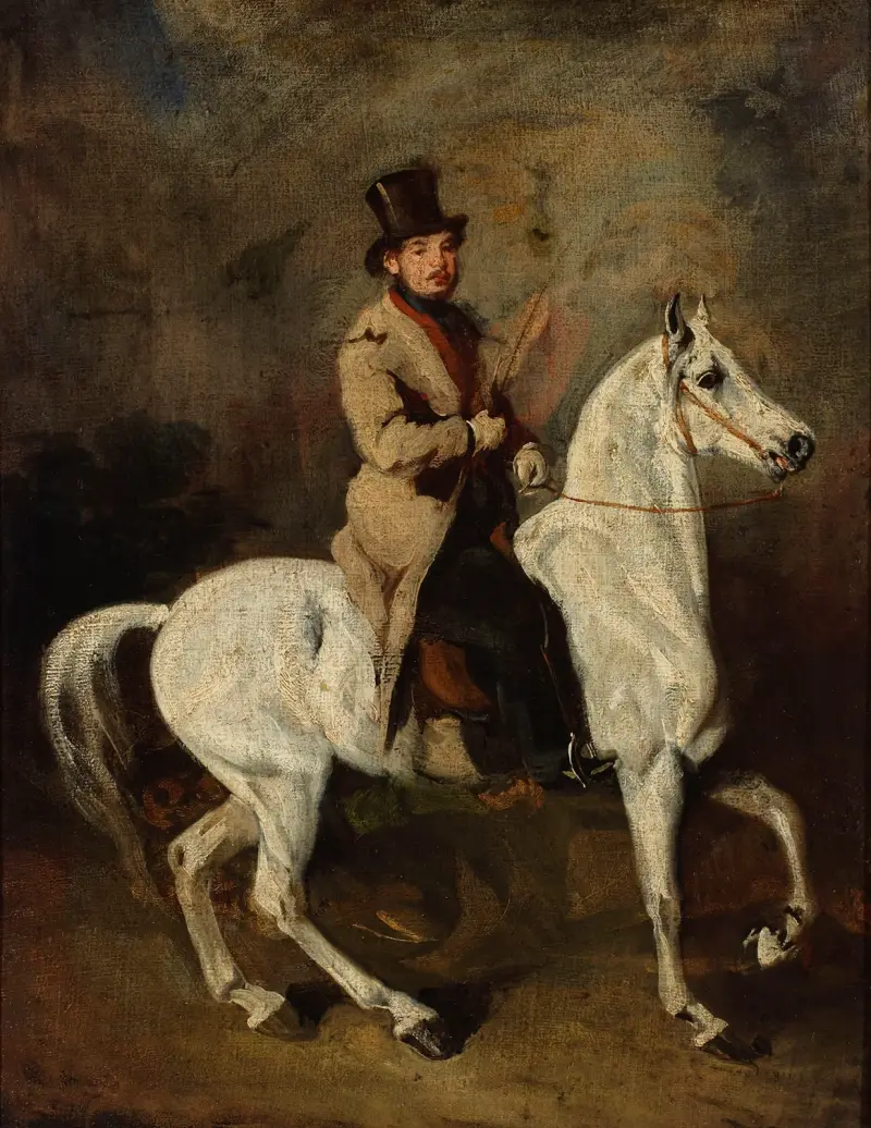 Portrait of Kazimierz Skórkowski av Piotr Michałowski