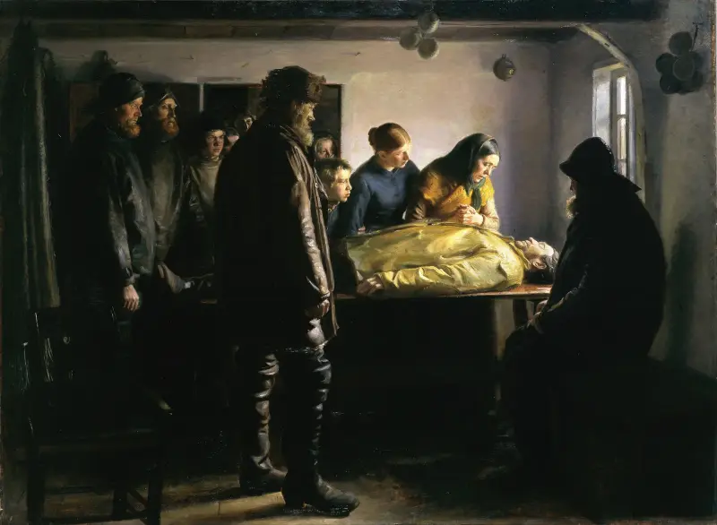 Der Ertrunkene von Michael Ancher