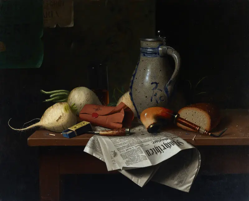 Münchner Stillleben von William Michael Harnett