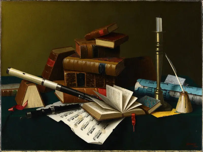 Music and Literature av William Michael Harnett