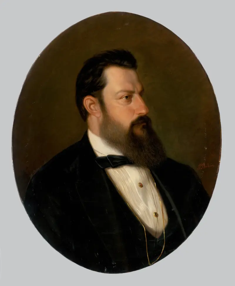Portrait of a Man, 1870 av Peter Michal Bohúň