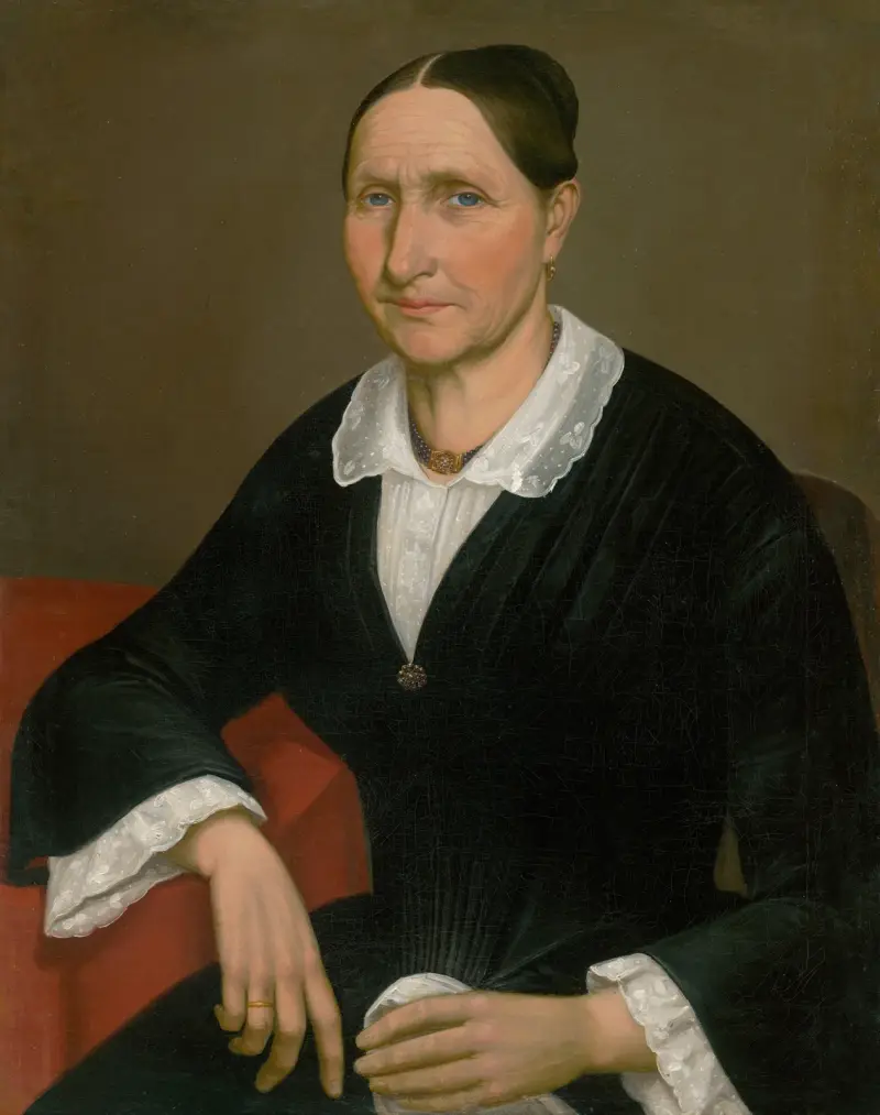 Portrait of an elderly lady av Peter Michal Bohúň