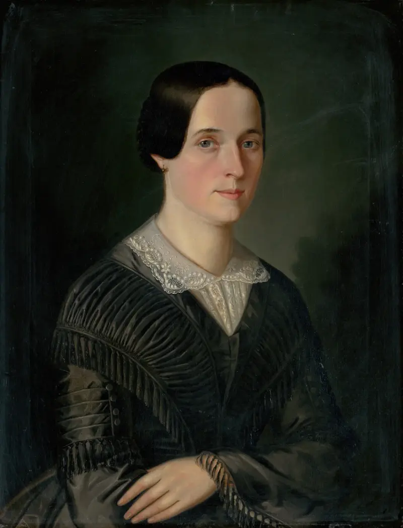 Portrait of Terézia Droppová (née Klenkayová) av Peter Michal Bohúň