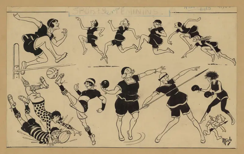 Sports féminins av Mich (Michel Liebeaux)