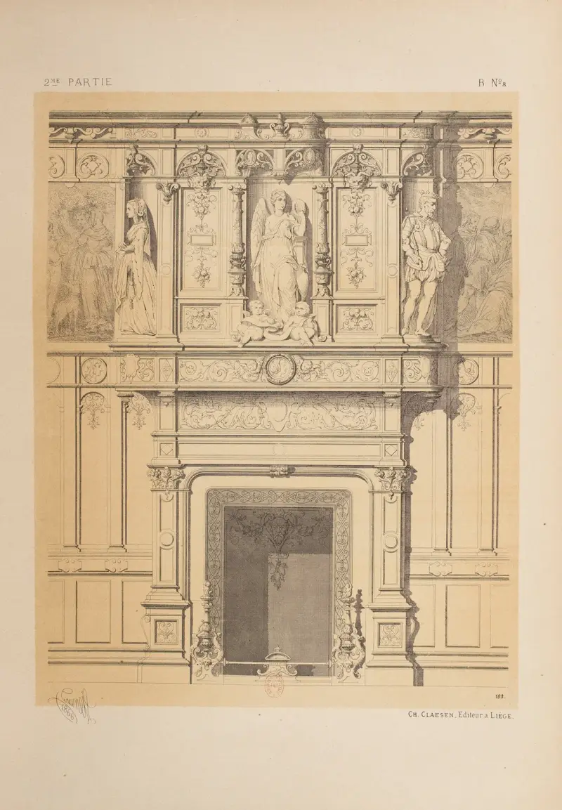 Cheminée; fragments historiques de la renaissance av Michel Liénard