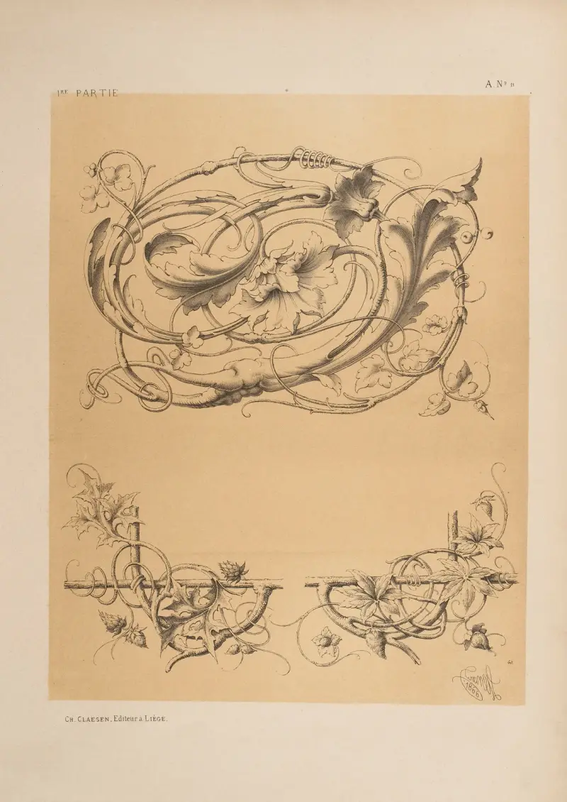 Fleurons; deutsche Art von Michel Liénard