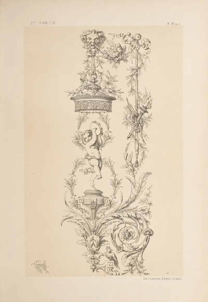 Panel i Ludvig XVI-stil; Salembier-stil, 1866 – nr 1 av Michel Liénard