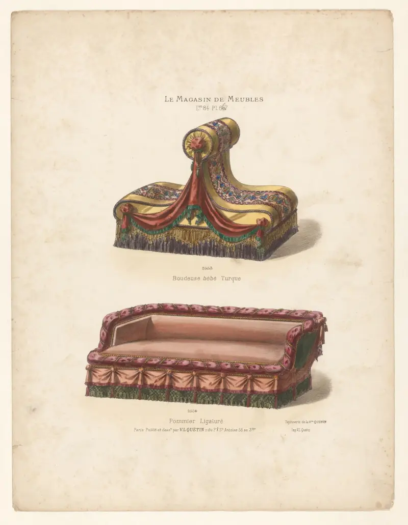 Boudeuse bébé Turque ; Pommier Ligaturé av Victor Léon Michel Quétin