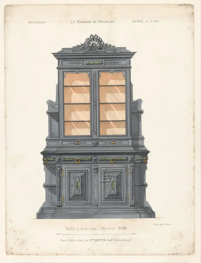 Kredens dwukorpusowy. Neogrecki, Victor Léon Michel Quétin