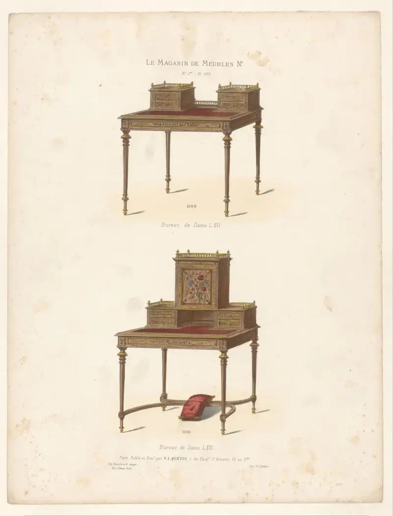 Dambyrå i Louis XVI-stil av Victor Léon Michel Quétin