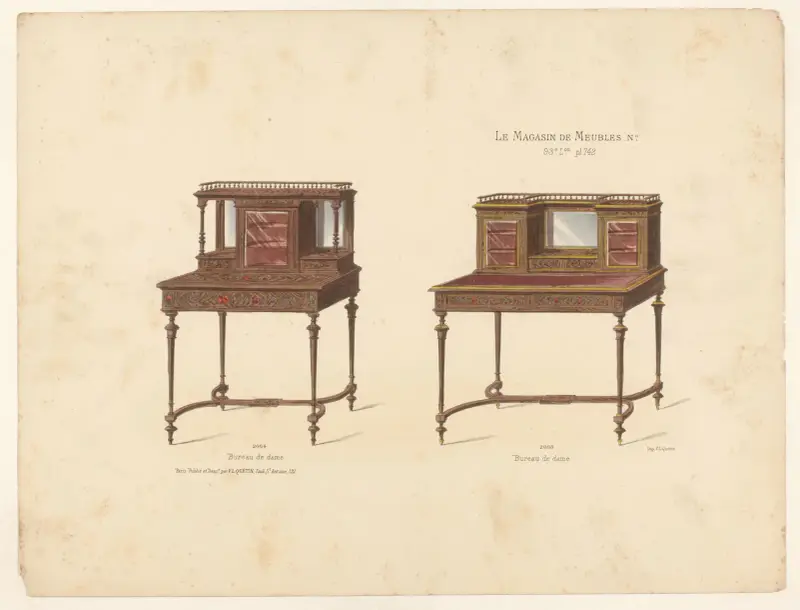 Damskrivbord av Victor Léon Michel Quétin