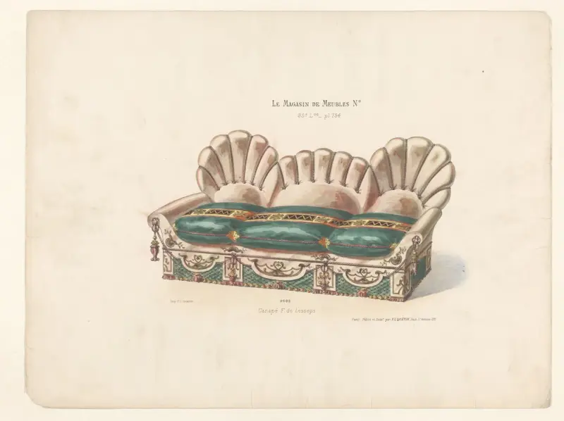 Canapé F. de Lesseps av Victor Léon Michel Quétin