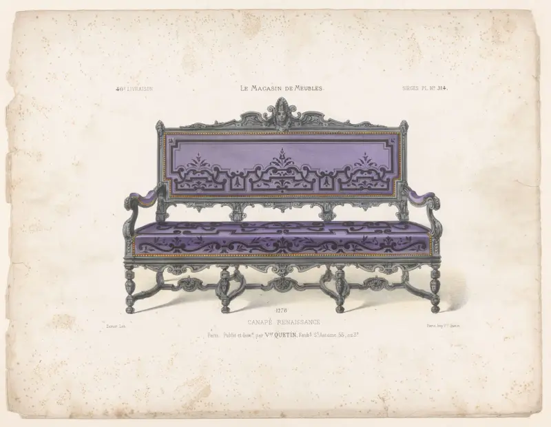 Renässanssoffa av Victor Léon Michel Quétin