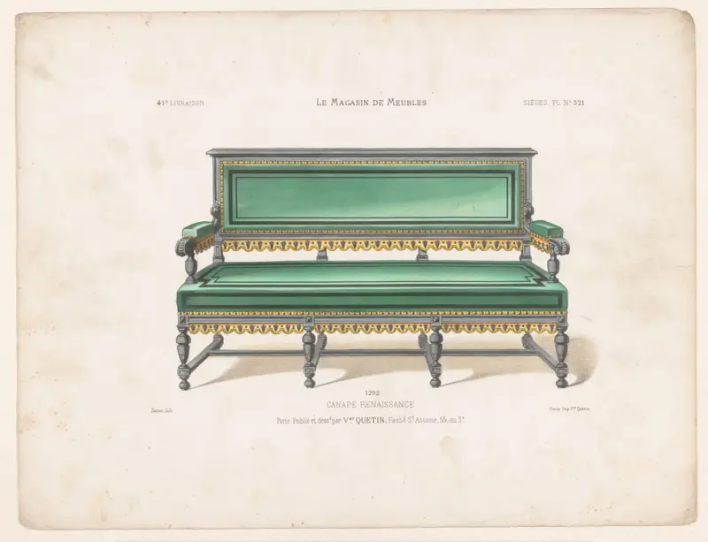 Renässanssoffa av Victor Léon Michel Quétin
