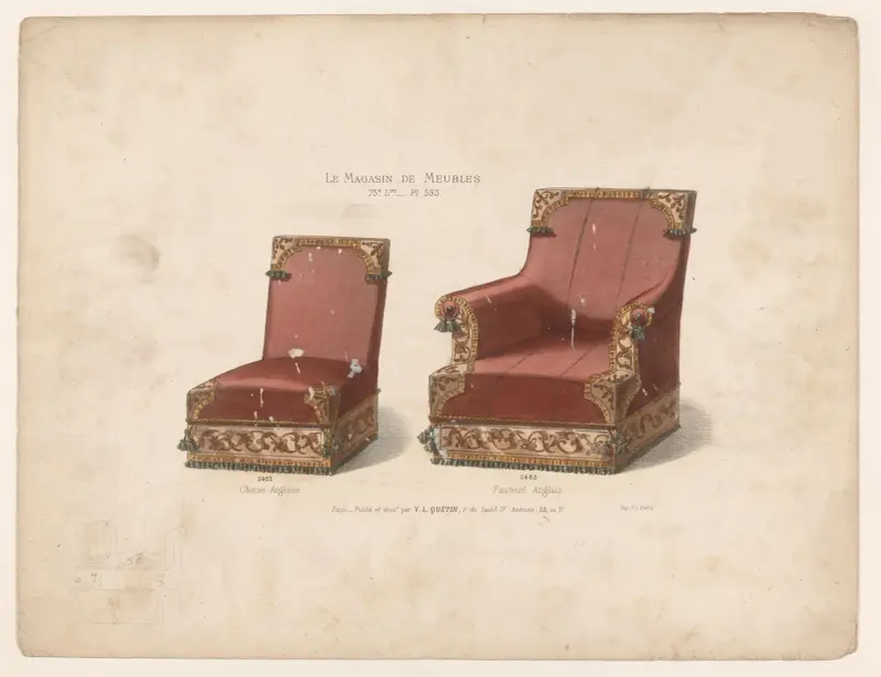 Chaise Anglaise ; Fauteuil Anglais av Victor Léon Michel Quétin