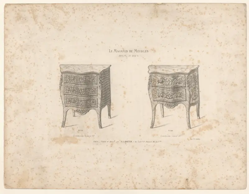 Louis XV-byffé av Victor Léon Michel Quétin