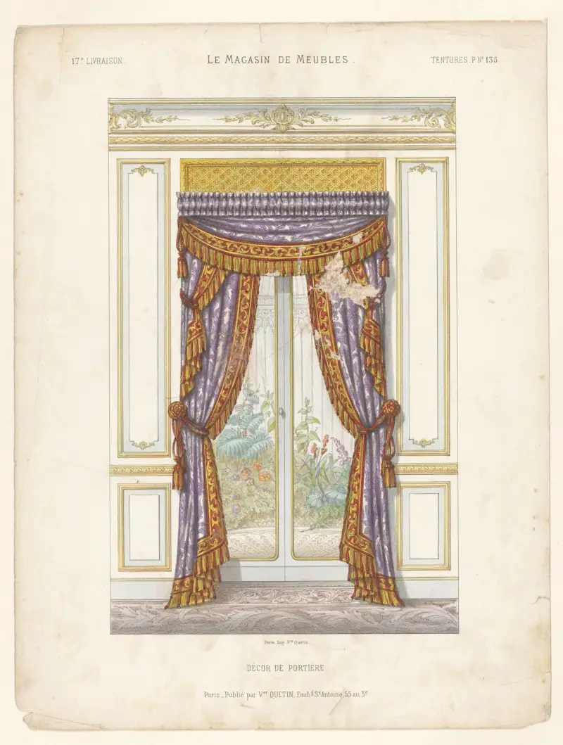 Décor de portière av Victor Léon Michel Quétin