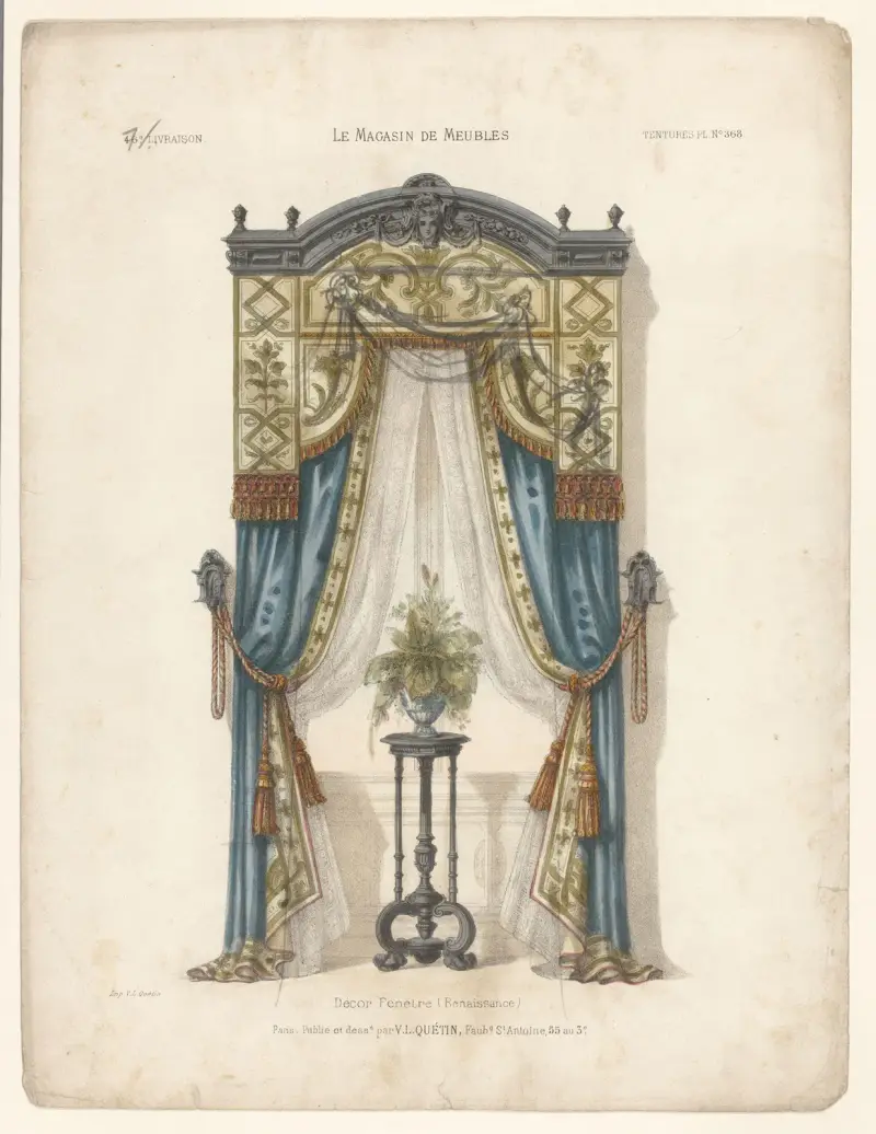 Fönsterdekor (Renässans) av Victor Léon Michel Quétin