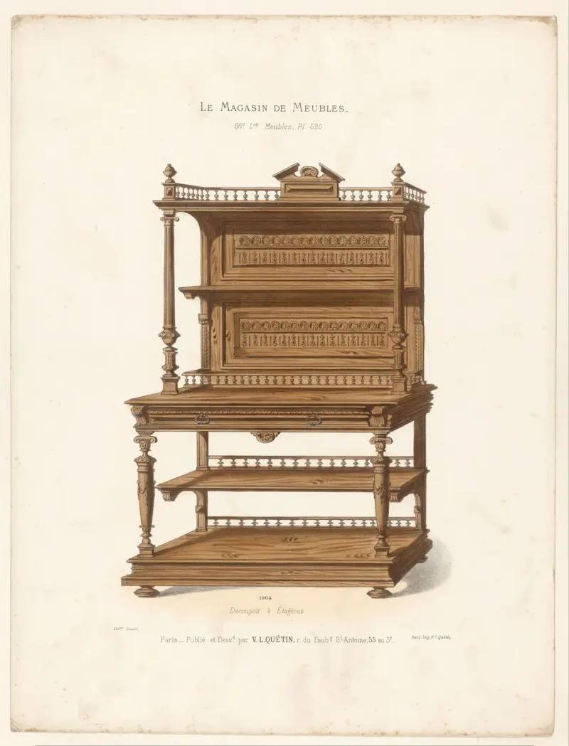 Découpoir à Étagères av Victor Léon Michel Quétin
