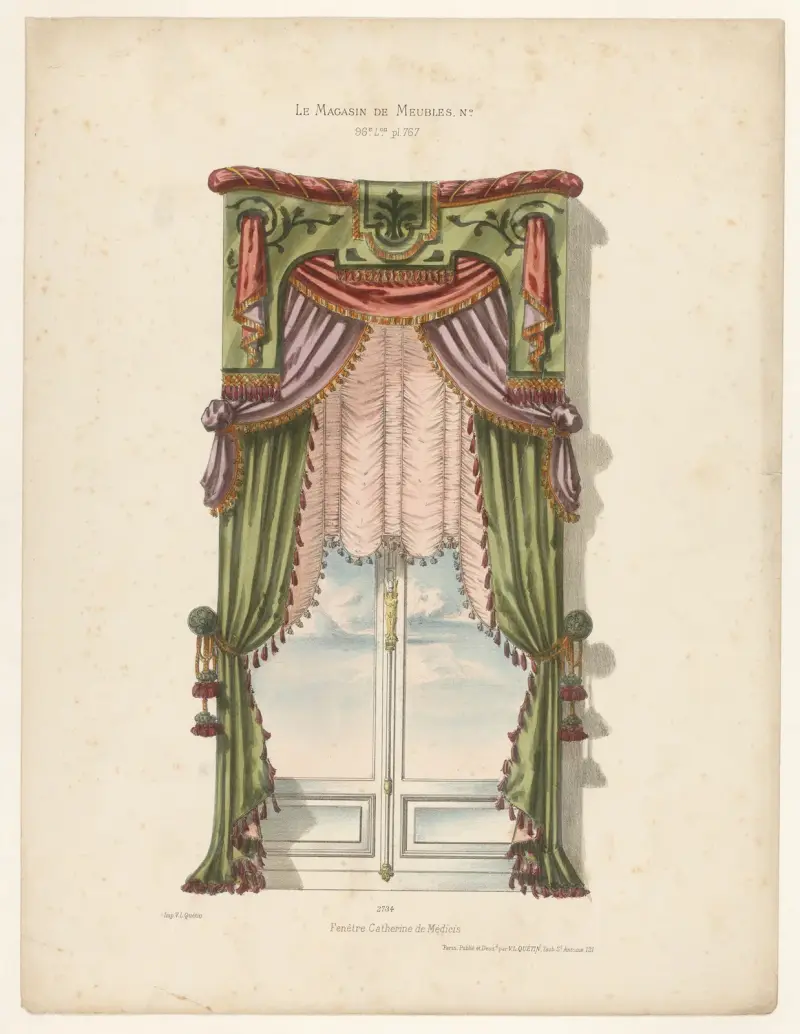 Fönster Catherine de Médicis av Victor Léon Michel Quétin
