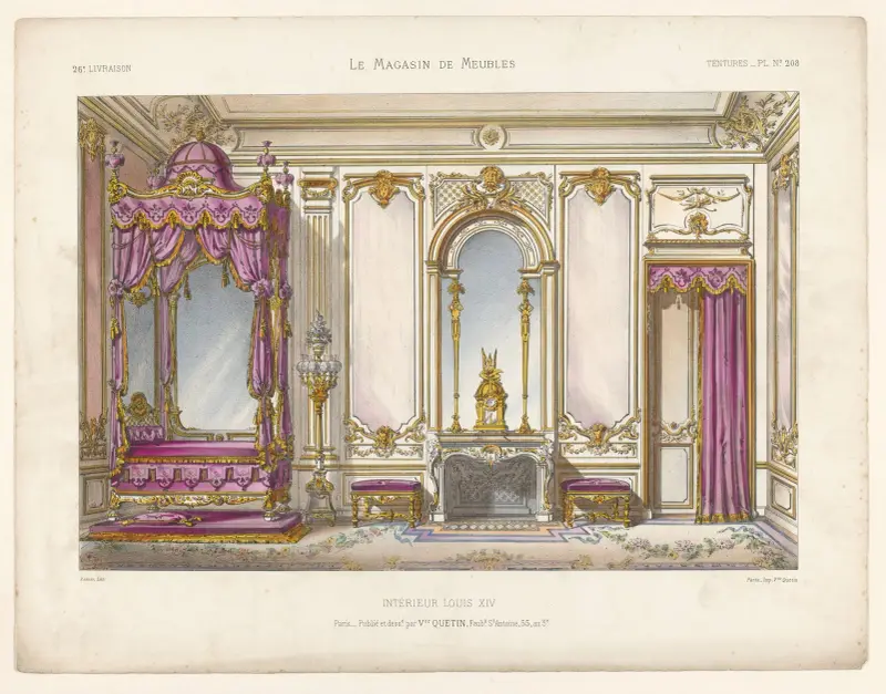 Interiör Louis XIV av Victor Léon Michel Quétin