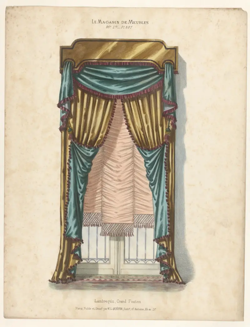 Lambrequin, Grand Feston av Victor Léon Michel Quétin