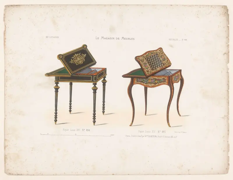 Piquet Louis XVI ; Piquet Louis XV av Victor Léon Michel Quétin