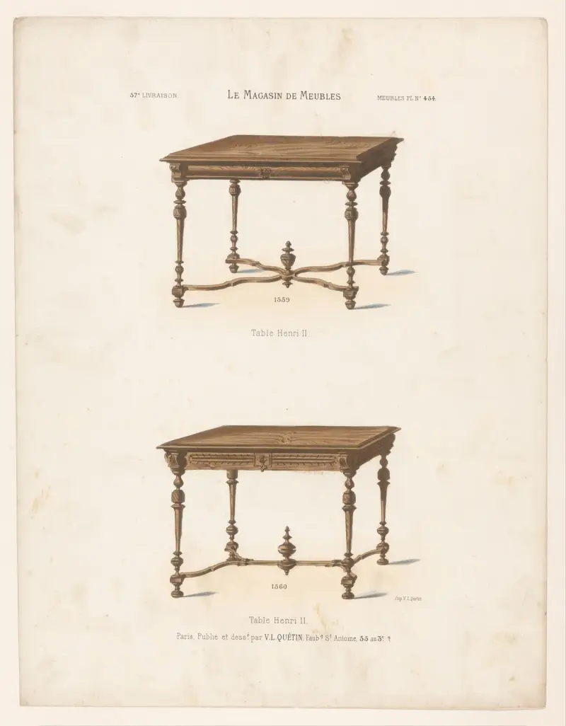 Table Henri II av Victor Léon Michel Quétin