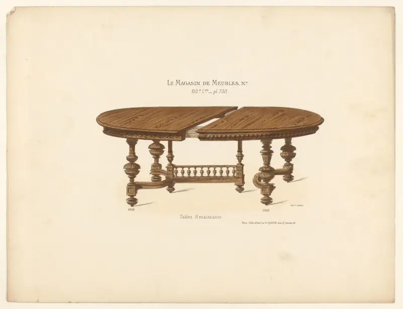 Renässansbord av Victor Léon Michel Quétin