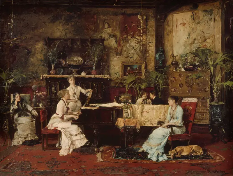 The Music Room av Mihály Munkácsy
