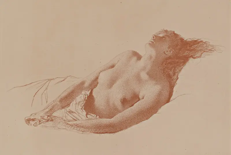 Aktstudie, Nr. 2 von Mihály Zichy