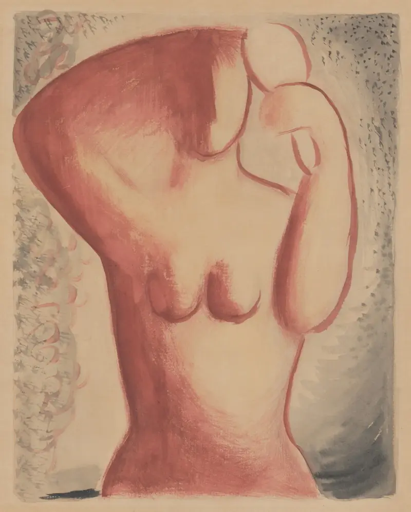 Combing (Woman with a Mirror) von Mikuláš Galanda