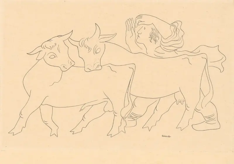 Cowherd von Mikuláš Galanda