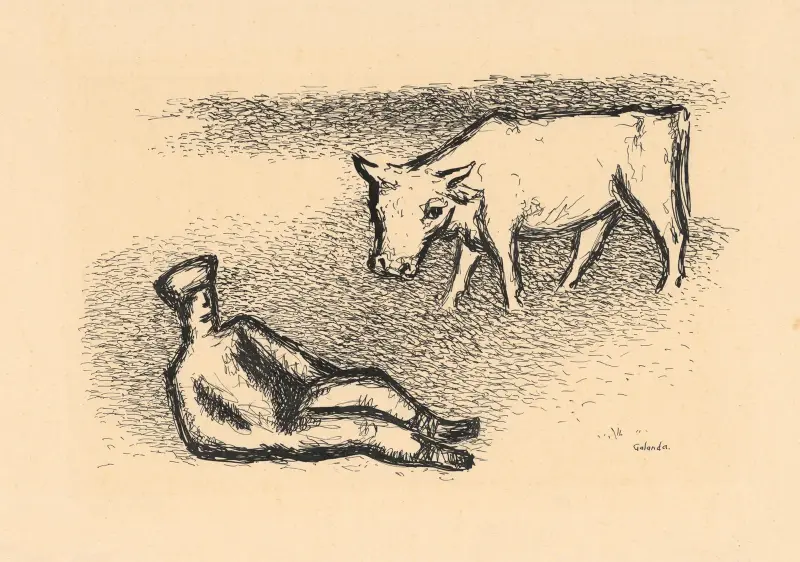 Cowherd von Mikuláš Galanda