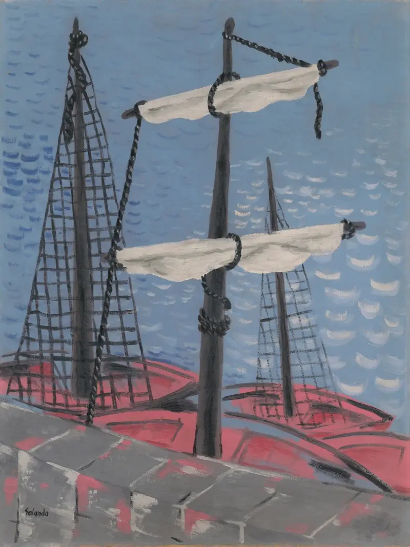 Fischerboote von Mikuláš Galanda