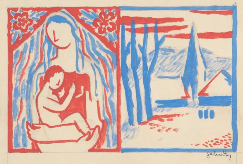 Madonna mit Kind von Mikuláš Galanda