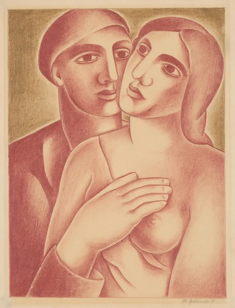Liebende, 1927 – Nr. 1 von Mikuláš Galanda