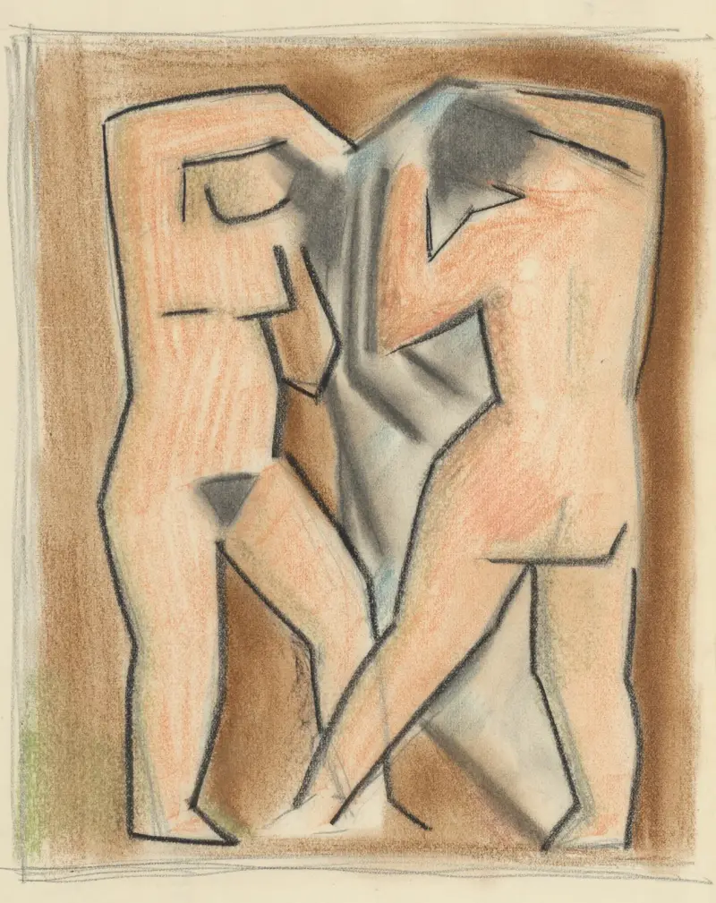 Zwei Frauen nach dem Bad von Mikuláš Galanda