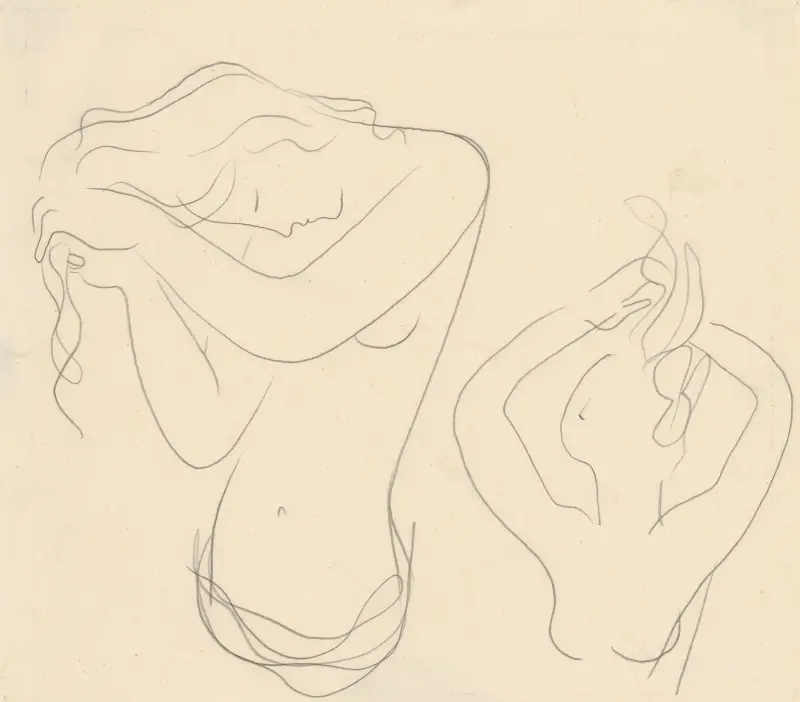While Combing Hair von Mikuláš Galanda