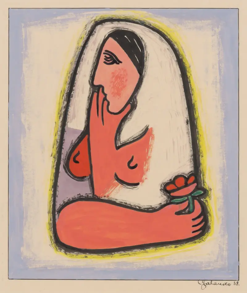 Kobieta z kwiatem, 1938 – nr 2, Mikuláš Galanda