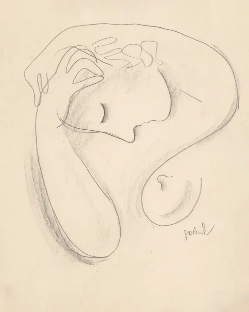 Woman’s head von Mikuláš Galanda