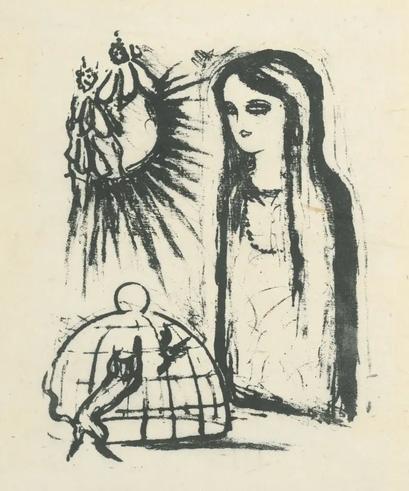 Žena a klietka von Mikuláš Galanda