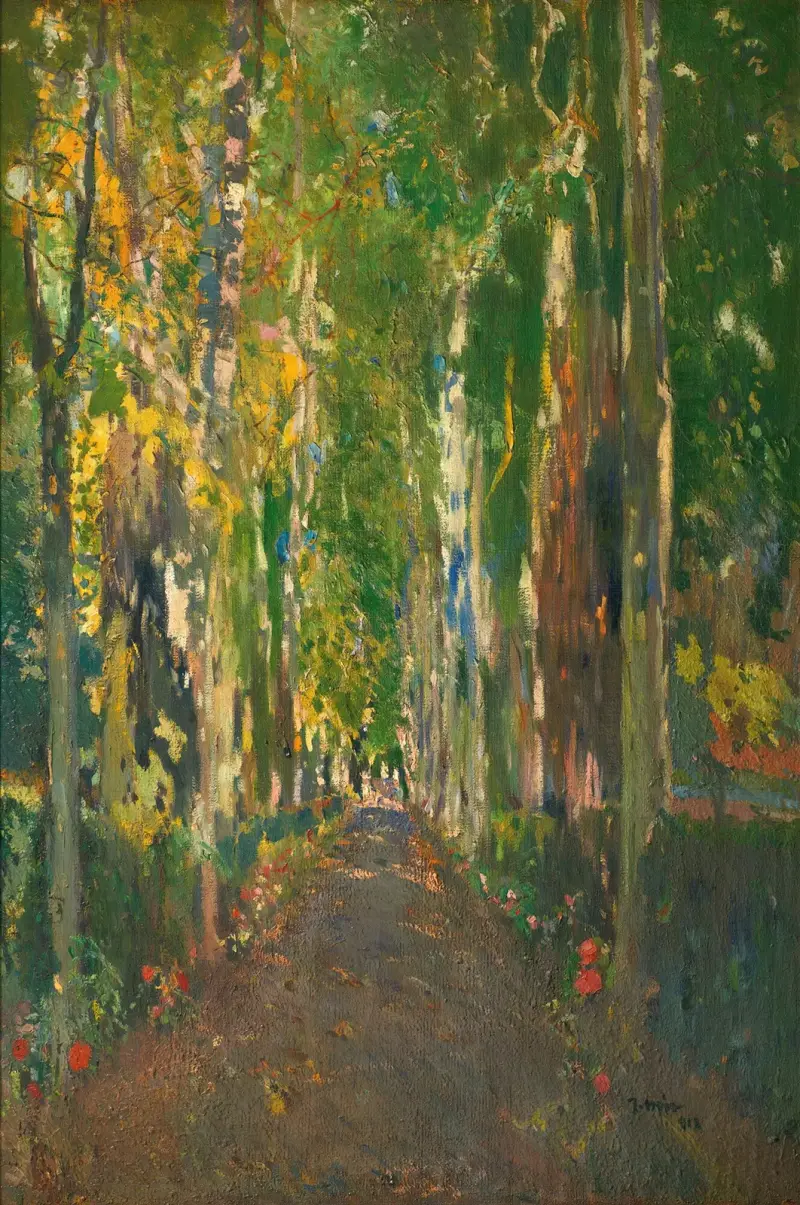 Camino De La Casa Güell. Santa Perpetua De La Mogoda (The Path To Casa Güell) av Joaquin Mir Trinxet
