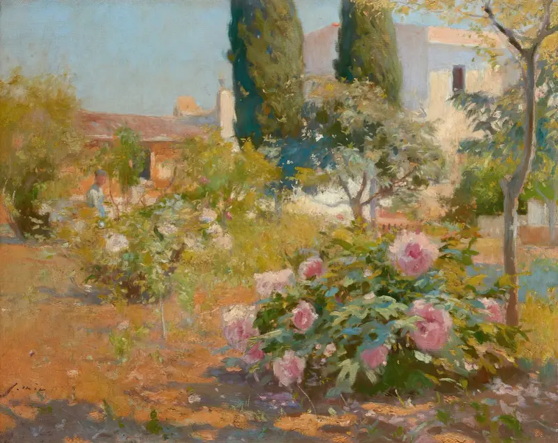 Spanischer Garten (Blühender Garten) von Joaquin Mir Trinxet