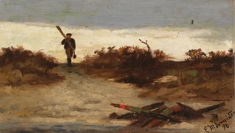 Fiskare vid vattnet av Edward Mitchell Bannister