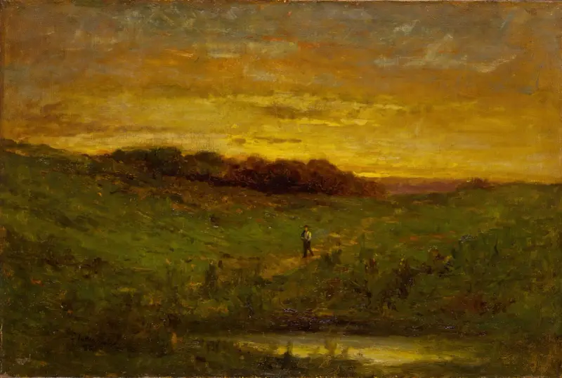 Sonnenuntergang, 1883 von Edward Mitchell Bannister