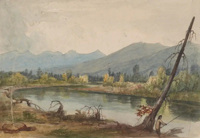 Bitterroot River near Fort Owen av John Mix Stanley